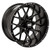 Golf Cart GTW 14x7 Matte Black Vortex Wheel | 3:4 Offset 4/4 Pattern