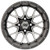 Golf Cart GTW 14x7 Matte Grey Machined Vortex Wheel | 3:4 Offset 4/4 Pattern