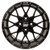 Golf Cart GTW 12x7 Matte Black Vortex Wheel | 3:4 Offset 4/4 Pattern