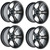 Golf Cart GTW 10x7 Matte Grey Godfather Wheels | Set of 4 | 3:4 Offset 4/4