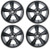 Golf Cart GTW 12x7 Matte Grey Godfather Wheels | Set of 4 | 3:4 Offset 4/4