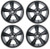 Golf Cart GTW 14x7 Matte Grey Godfather Wheels | Set of 4 | 3:4 Offset 4/4