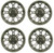 Golf Cart GTW 14x7 Matte Recon Bravo Offroad Wheels | Set of 4 | 3:4 Offset 4/4