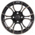Golf Cart GTW 12x7 Matte Black Bronze Spyder Wheel | 3:4 Offset 4/4 Pattern
