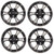 Golf Cart GTW 14x7 Matte Black Bronze Wheels | Set of 4 | 3:4 Offset 4/4