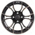Golf Cart GTW 14x7 Matte Black Bronze Spyder Wheel | 3:4 Offset 4/4 Pattern