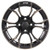 Golf Cart GTW 14x7 Matte Black Bronze Spyder Wheel | 3:4 Offset 4/4 Pattern