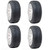 Golf Cart GTW 205/30-12 Fusion Street Tire | 17" Tall | Set of 4 Tires