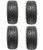 Golf Cart GTW 215/40-12 Fusion GTR DOT Street Tire | 19" Tall | Set of 4