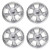 Golf Cart GTW 10x7 Chrome Godfather Wheels | Set of 4 | 3:4 Offset 4/4