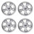 Golf Cart GTW 10x7 Chrome Godfather Wheels | Set of 4 | 3:4 Offset 4/4