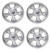 Golf Cart GTW 12x7 Chrome Godfather Wheels | Set of 4 | 3:4 Offset 4/4
