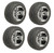 Golf Cart GTW 10" Storm Trooper Machined Wheel | 205/50-10 Tire | Set of 4