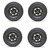 Golf Cart GTW 10" Specter Matte Black Wheel | 20-10-10 AT Tire | Set of 4 Golf Cart GTW 10" Specter Matte Black Wheel | 20-10-10 AT Tire | Set of 4