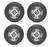 Golf Cart GTW 10" Storm Trooper Machined Wheel | 20-10-10 AT Tire | Set of 4