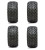 Golf Cart GTW 10" Storm Trooper Machined Wheel | 20-10-10 AT Tire | Set of 4