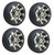 Golf Cart GTW 10" Storm Trooper Machined Wheel | 205/50-10 Street Tire | Set of 4