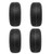 Golf Cart GTW 10" Vampire Machined Wheel | 205/65-10 Street Tire | Set of 4