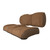 RedDot Premium Style Front Seat | EZGO TXT Golf Cart | Honey Suede