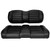 RedDot Premium Style Front Pod Seat | EZGO S6 / L6 Golf Cart | Black