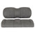 RedDot Premium Style Front Seat | Club Car Precedent Onward Tempo | Pewter Suede