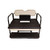 Yamaha G19 G20 G21 G22 Golf Cart 1996-2007 | GTW MACH3 Rear Flip Seat | Ivory
