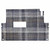 Club Car Tempo Golf Cart Premium Chilewich Floor Mat | Gray Plaid