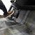 Club Car Precedent Golf Cart Premium Chilewich Floor Mat | Gray Plaid