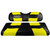 MadJax Riptide Black / Yellow Front Seat Covers | Club Car Precedent 2004-Up
