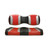 MadJax Tsunami Black / Silver / Red Seat Covers | For Genesis 250 300 Rear Seats