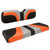 RedDot Blade Front Seat Covers | EZGO TXT RXV Golf Cart | Gray Orange Black