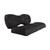 Genesis 250 300 Rear Seats | RedDot Premium Seat Cushions | Black Suede