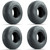 Golf Cart DURO 18x6.50x8 Sawtooth Street Course Tire | Set of 4 Tires