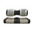 MadJax Tsunami Black / Silver / Rush Seat Covers | For Genesis 250 300 Rear Seats