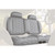 EZGO Golf Cart TXT RXV | MadJax Aviator Heat / Cool Seat Cushions Graphite