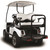 Madjax Genesis 250 Rear Deluxe Flip Seat | Club Car DS Golf Cart| White