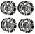 Golf Cart GTW 12x7 Machined Black Specter Wheels | Set of 4 | 3:4 Offset 4/4