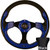 Club Car DS 1982-Up Golf Cart Blue Rally Steering Wheel Black Adapter Kit
