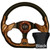 Club Car DS 1982-Up Golf Cart Woodgrain Racer Steering Wheel Black Adapter Kit