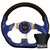 EZGO 1994.5-Up Golf Cart Blue Racer Steering Wheel Black Adaptor Kit