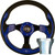 Yamaha G2-G29 Golf Cart Blue Rally Steering Wheel Chrome Adapter Kit