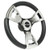 Gussi Italia Model 13 Black/Chrome 14" Steering Wheel | EZGO Golf Cart