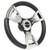 Gussi Italia Model 13 Black/Chrome 14" Steering Wheel | Club Car DS Golf Cart