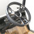Gussi Italia Model 13 Black/Brushed 14" Steering Wheel | Club Car DS Golf Cart