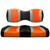 For Genesis 250 300 Rear Seat | Madjax Tsunami Seat Cushions Black Silver Orange