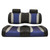 Club Car Precedent 2004-2011 | Madjax Tsunami Seat Cushions Black Silver Blue