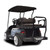 Madjax Genesis 250 Rear Standard Flip Seat | Club Car DS Golf Cart | Black