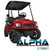 Madjax Alpha Series Street Front Cowl Club Car Precedent Golf Cart | Red