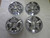 Golf Cart EZGO Yamaha Club Car 10" Rally Chrome Wheel Cover Hub Cap | Set 4