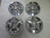 Golf Cart EZGO Yamaha Club Car 10" Rally Chrome Wheel Cover Hub Cap | Set 4